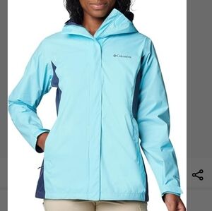 COLUMBIA Women's First Generation Arcadia Il Jacket. Orange/white. Size M